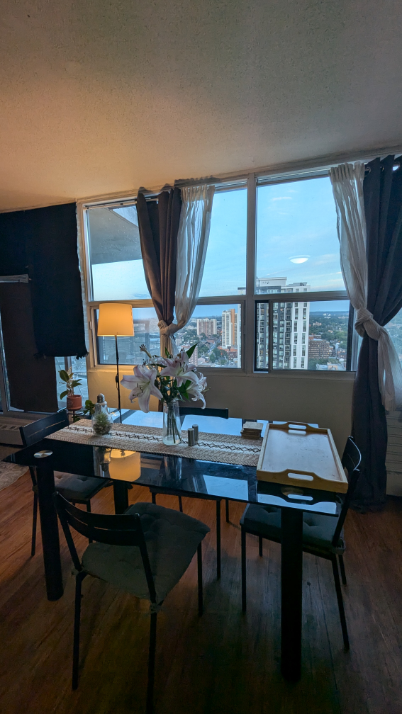 Black Glass Dining Table
