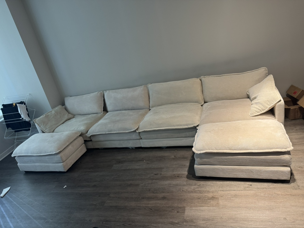 Sectional Sofa with Ottoman