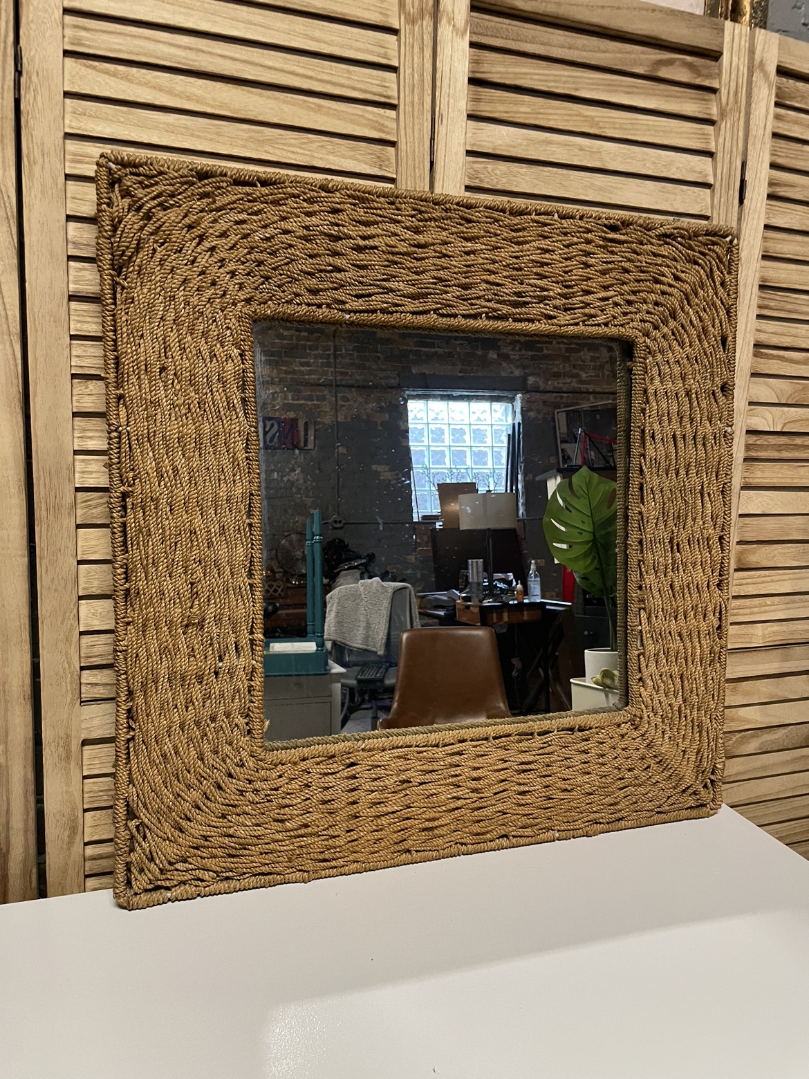 Large Rope Mirror