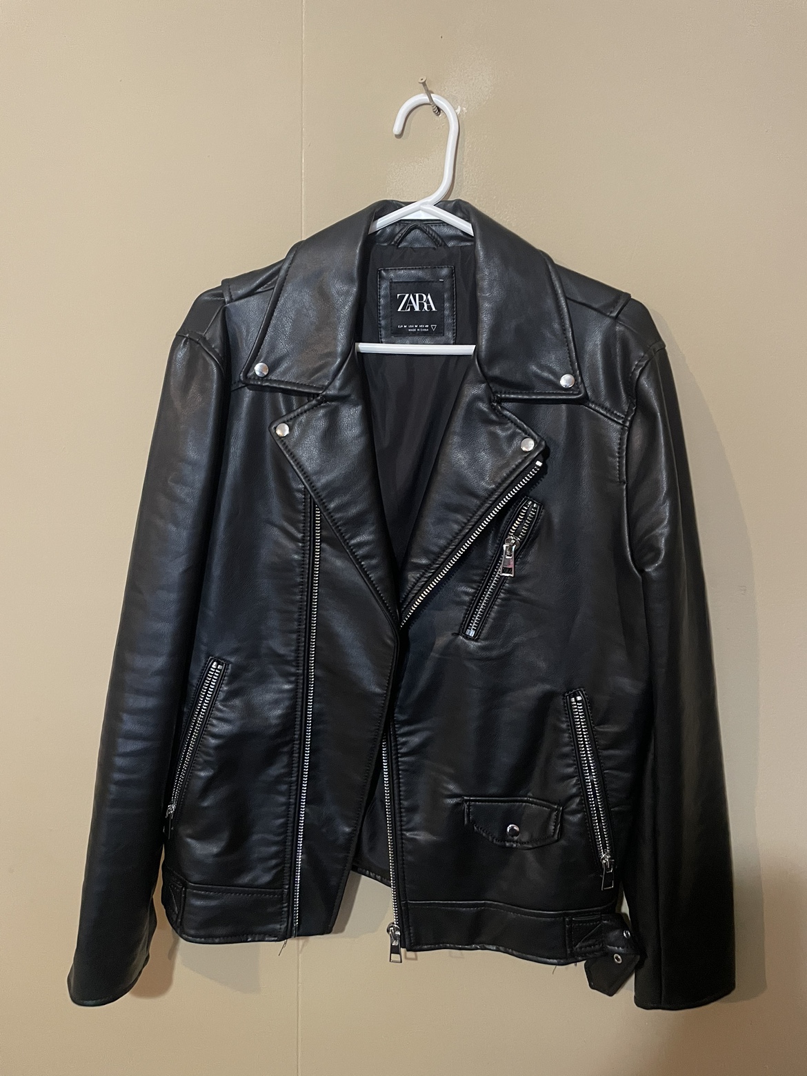 Zara Black Leather Jacket