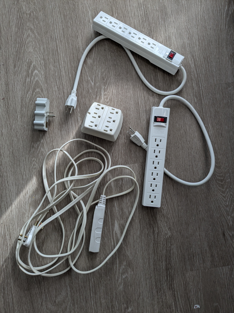 Power Bar and Extension Cord Bundle