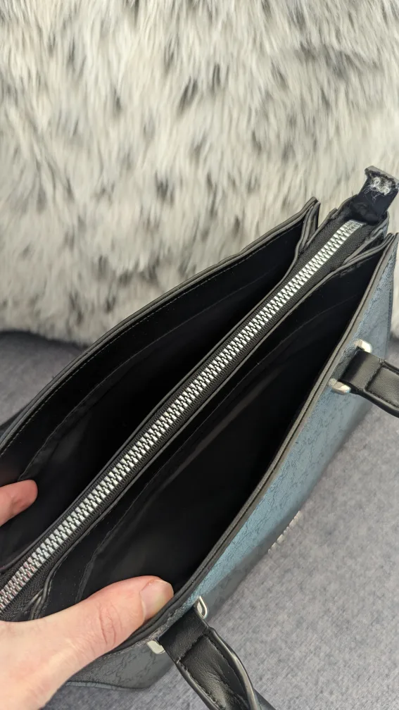 Nine West Black Satchel Handbag image indicator(4)