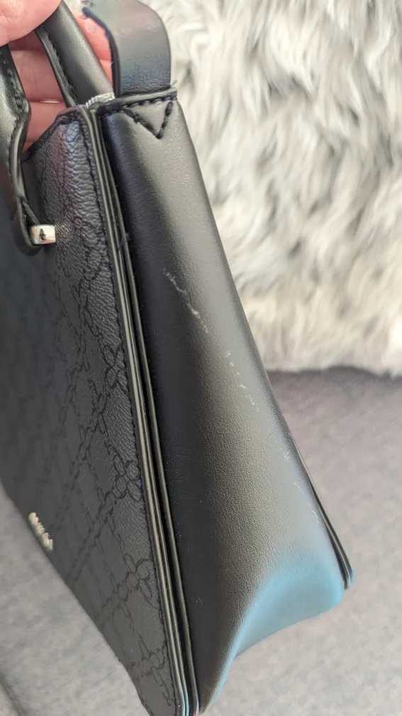 Nine West Black Satchel Handbag image indicator(5)