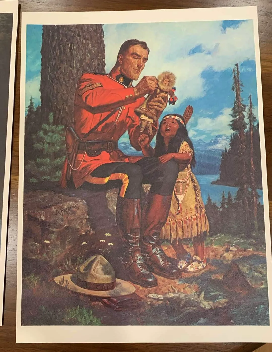 Mountie Prints by Arnold Friberg for The Northwest Paper Company image indicator(8)