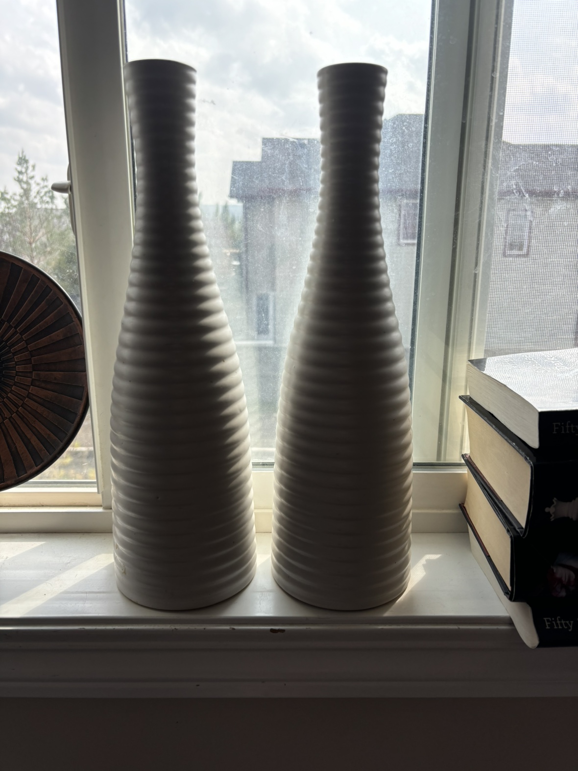 White Ceramic Vases