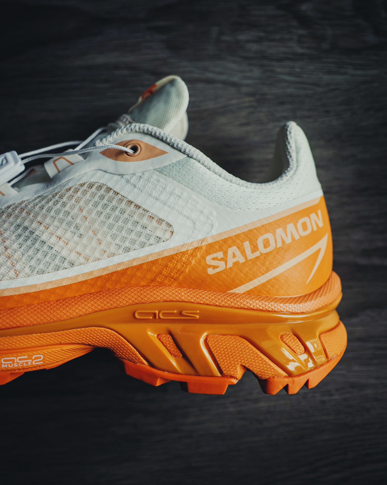 SALOMON XT-6 FT Off-White & Orange Sneakers | UK9 | US9.5 - photo 4