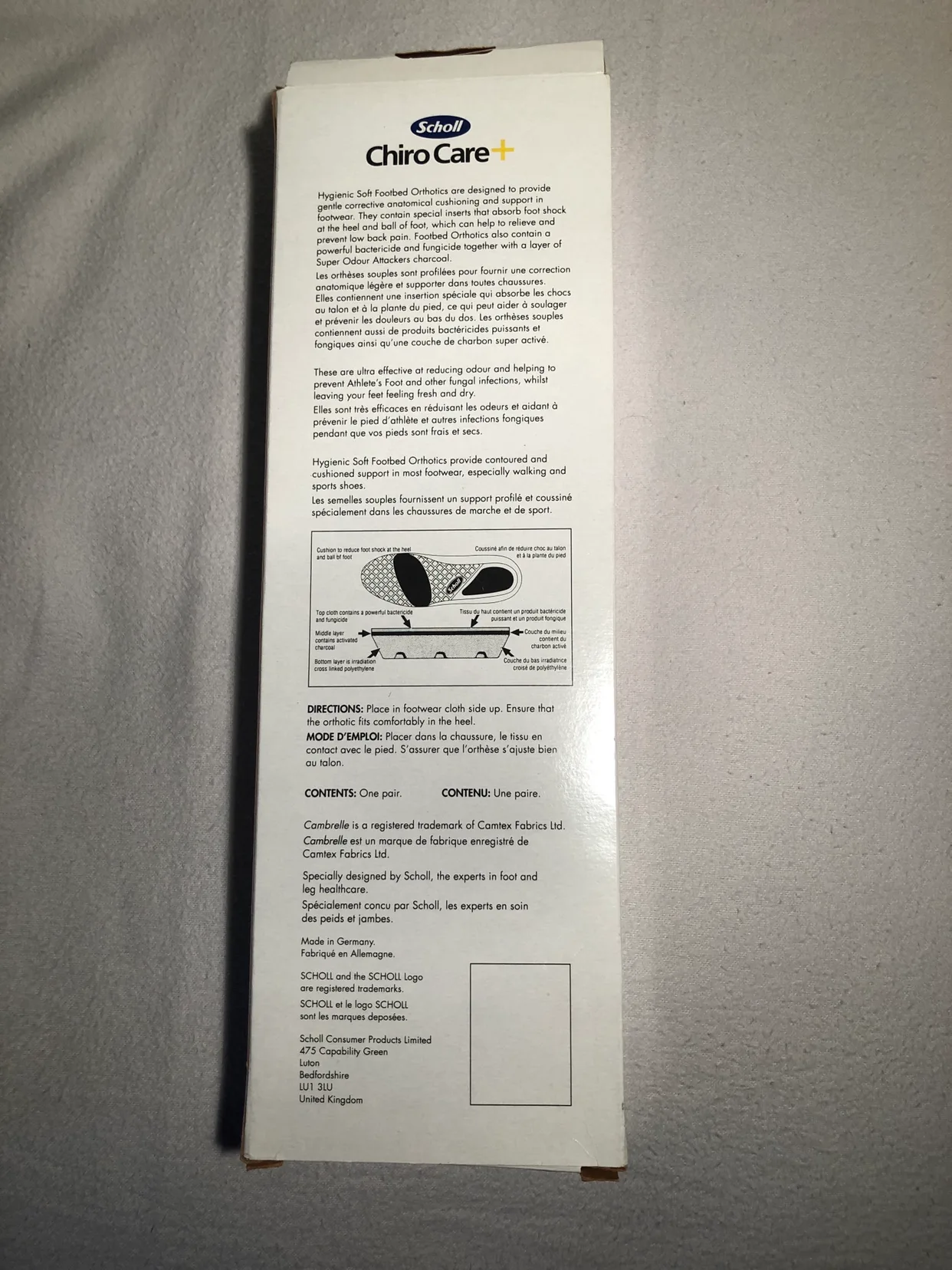 Scholl Hygienic Soft Footbed Orthotic Size 7 image indicator(2)