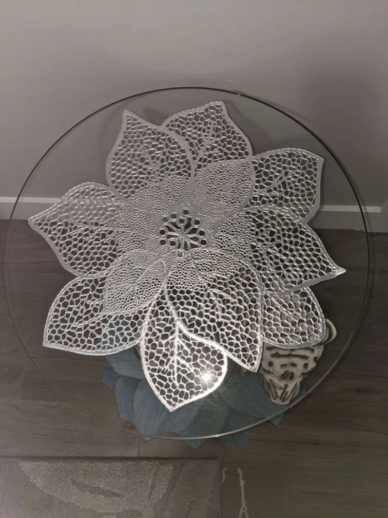 White Tiger End Table with top tempered glass image indicator(2)