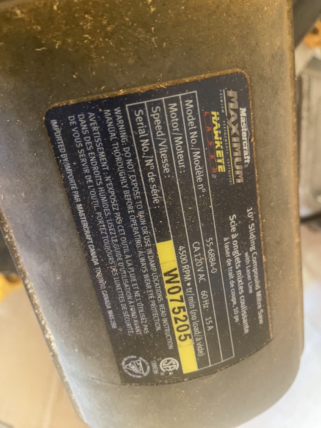 Mastercraft 10" Sliding Compound Miter Saw - photo 2