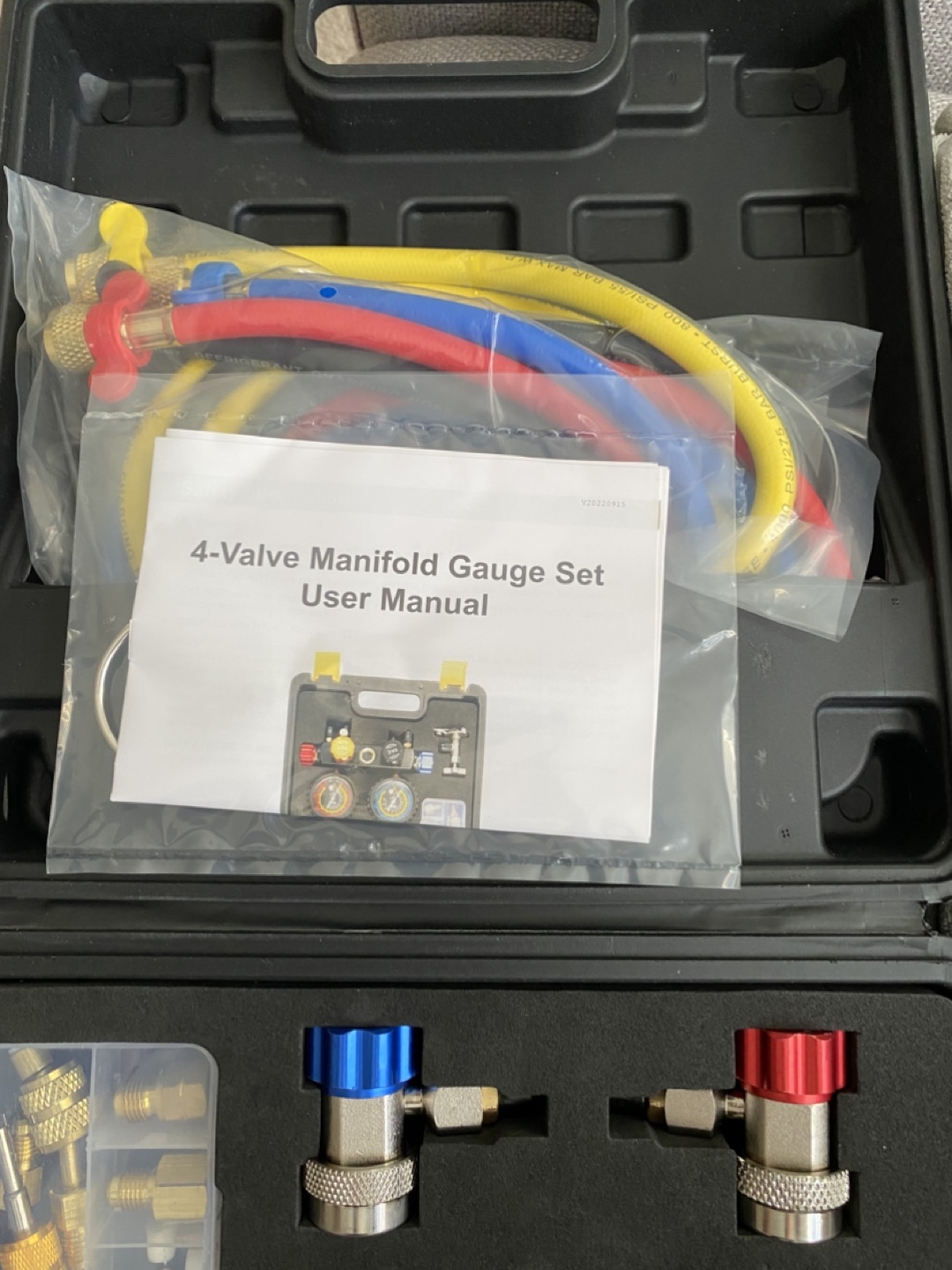 4-Valve Manifold Gauge Set