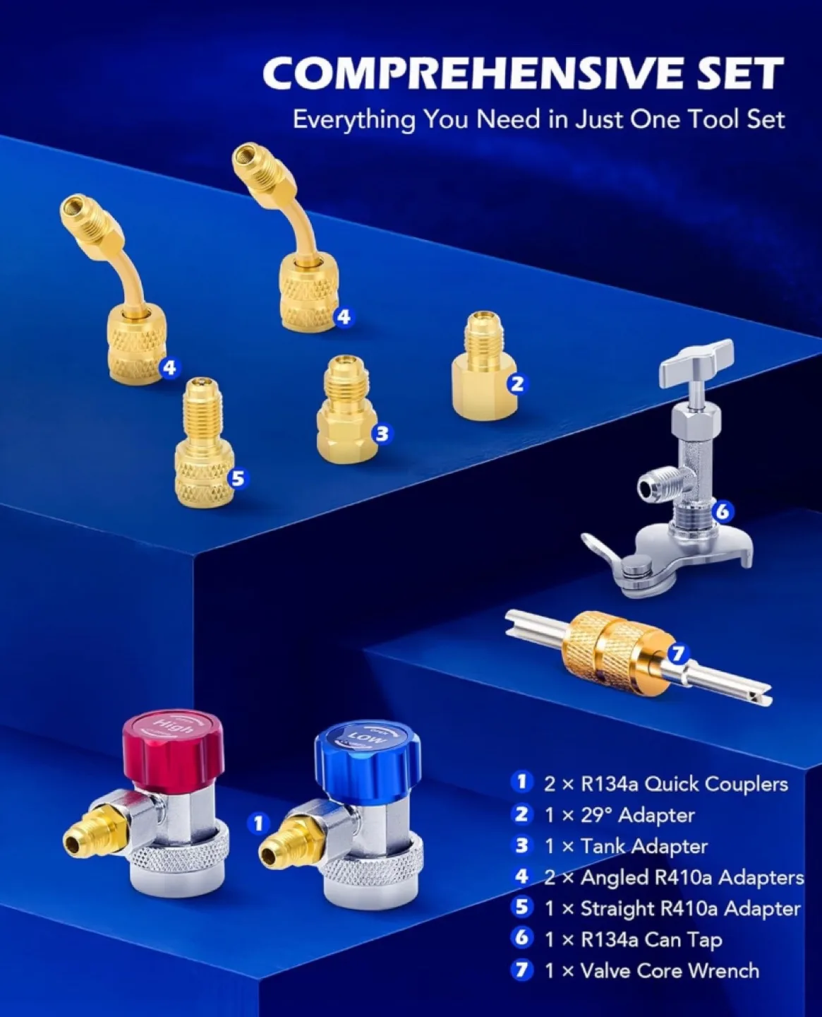 4-Valve Manifold Gauge Set image indicator(6)