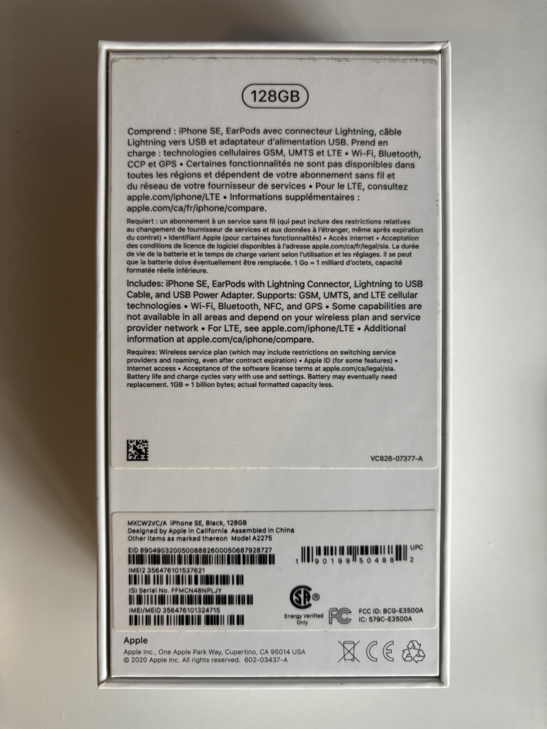iPhone SE (2nd generation) 128 GB Black - photo 4