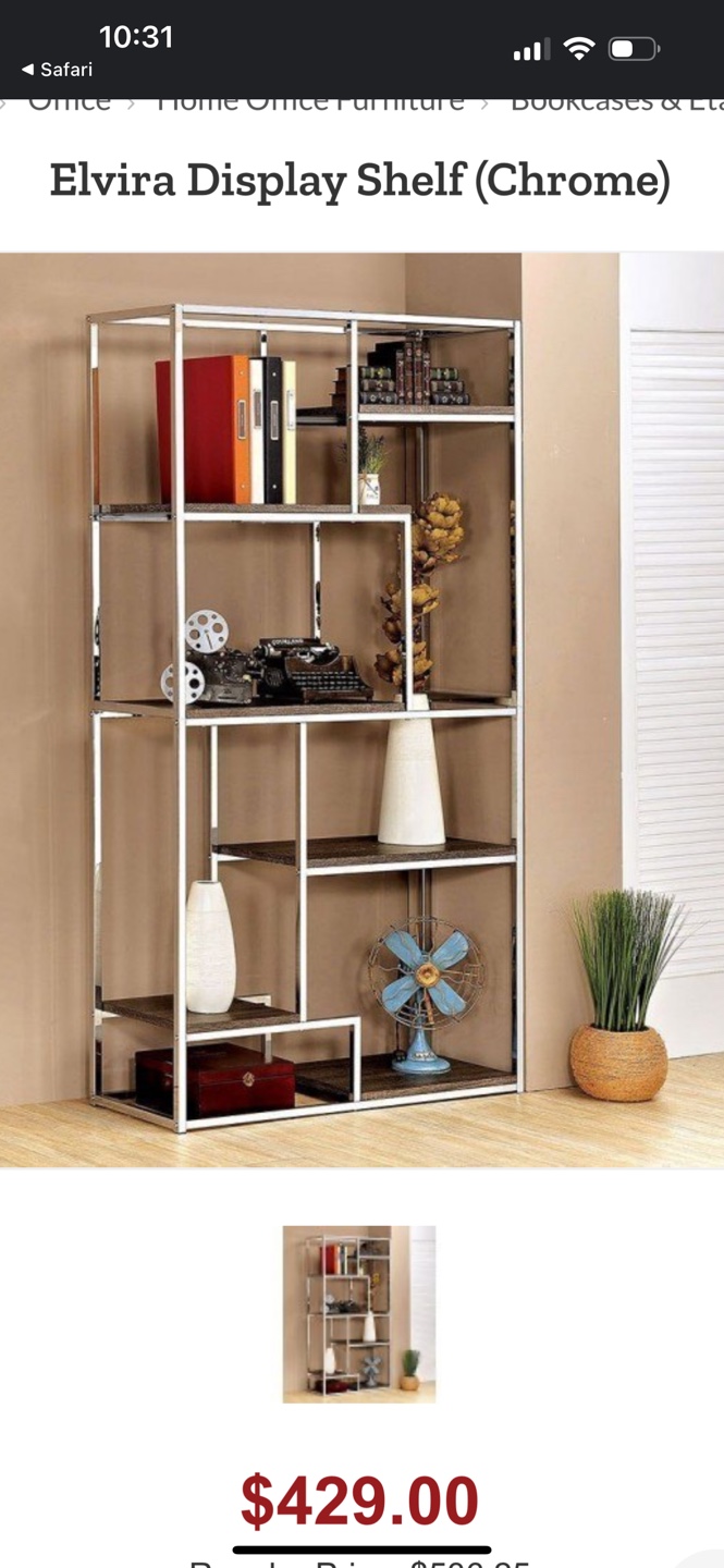 Elvira Display Shelf (Chrome)