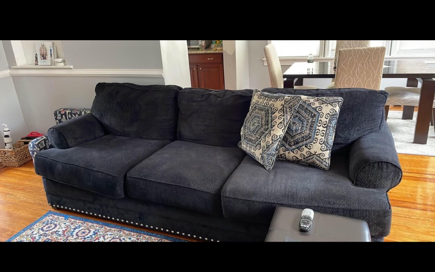 Deep blue Sofa - photo 2