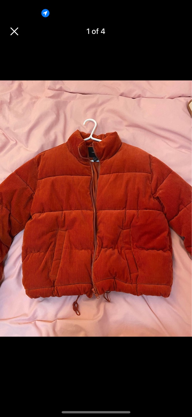 Forever 21 Corduroy Puffer Jacket