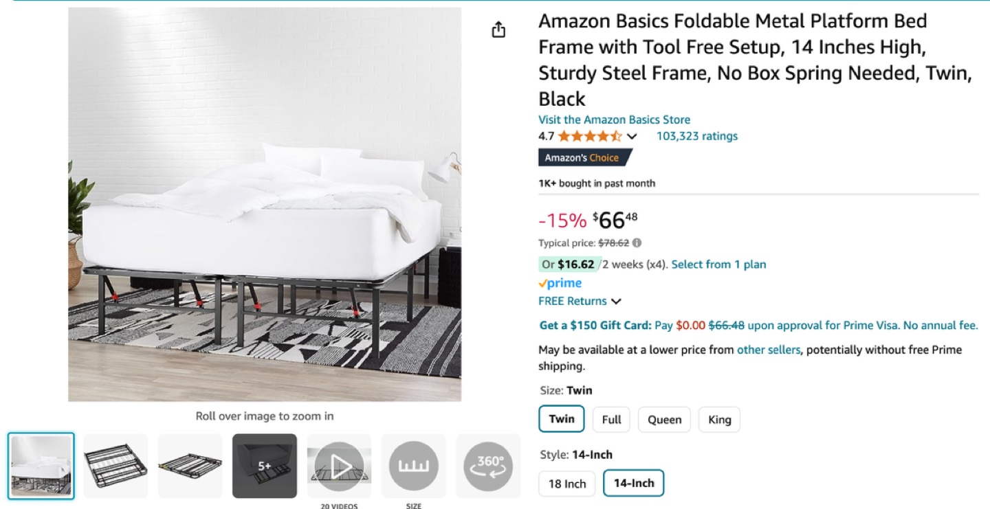 Twin Mattress + Bed Frame - photo 2
