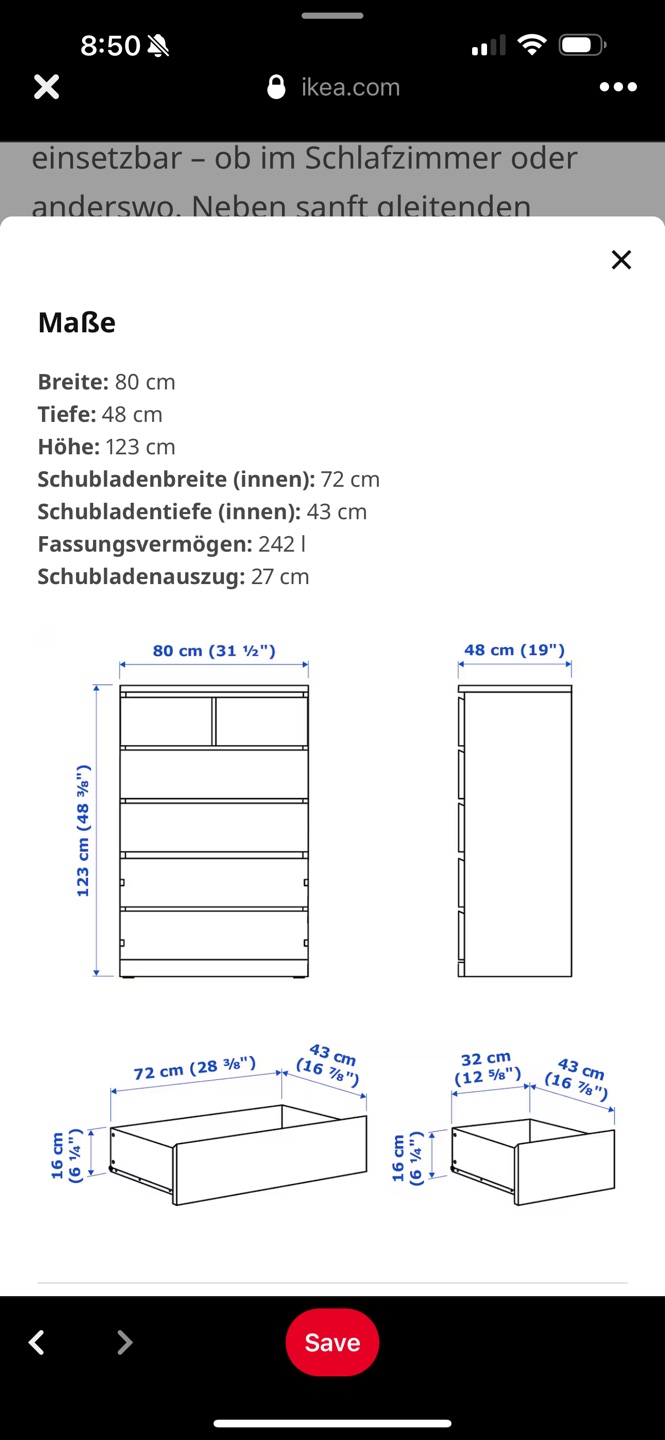 White Chest of Drawers - photo 3
