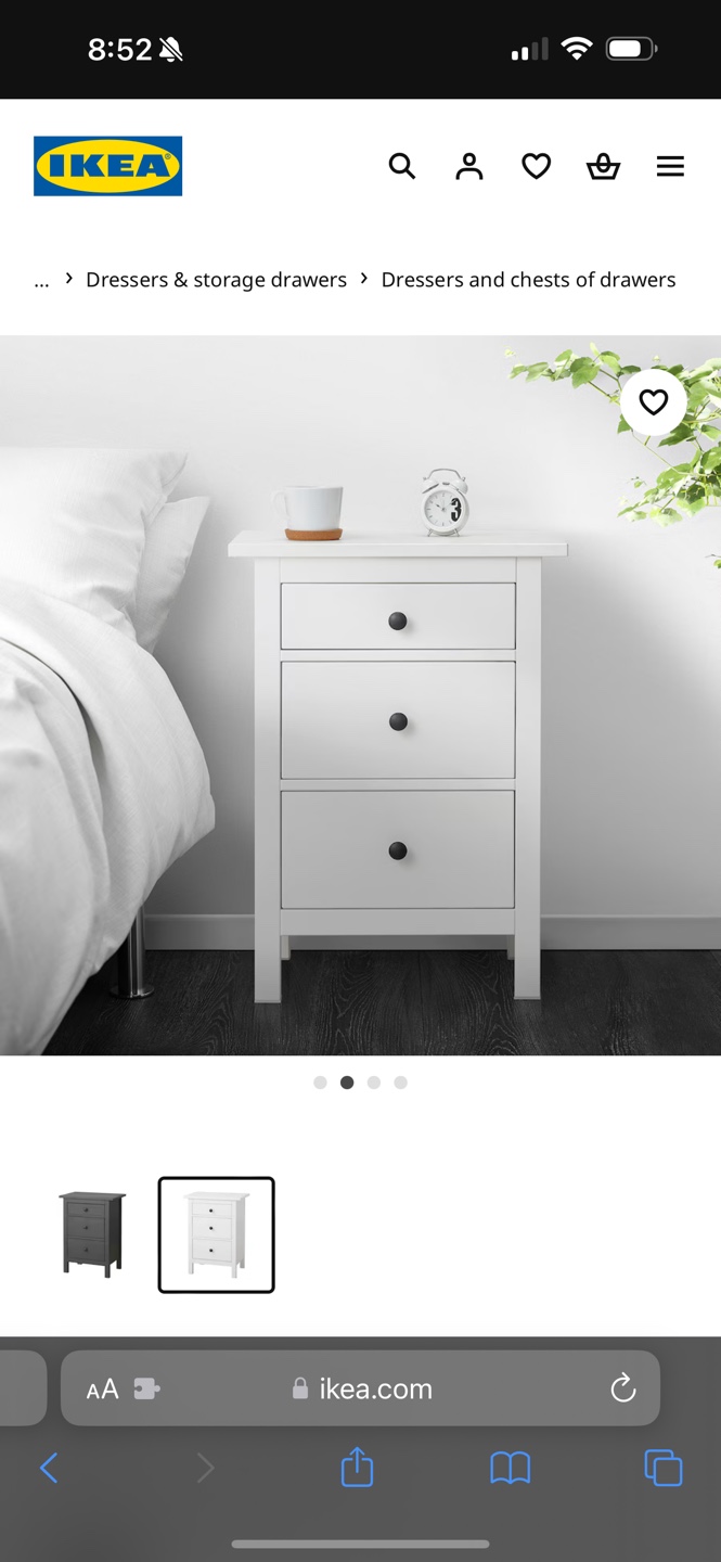 IKEA HEMNES 3-Drawer Chest
