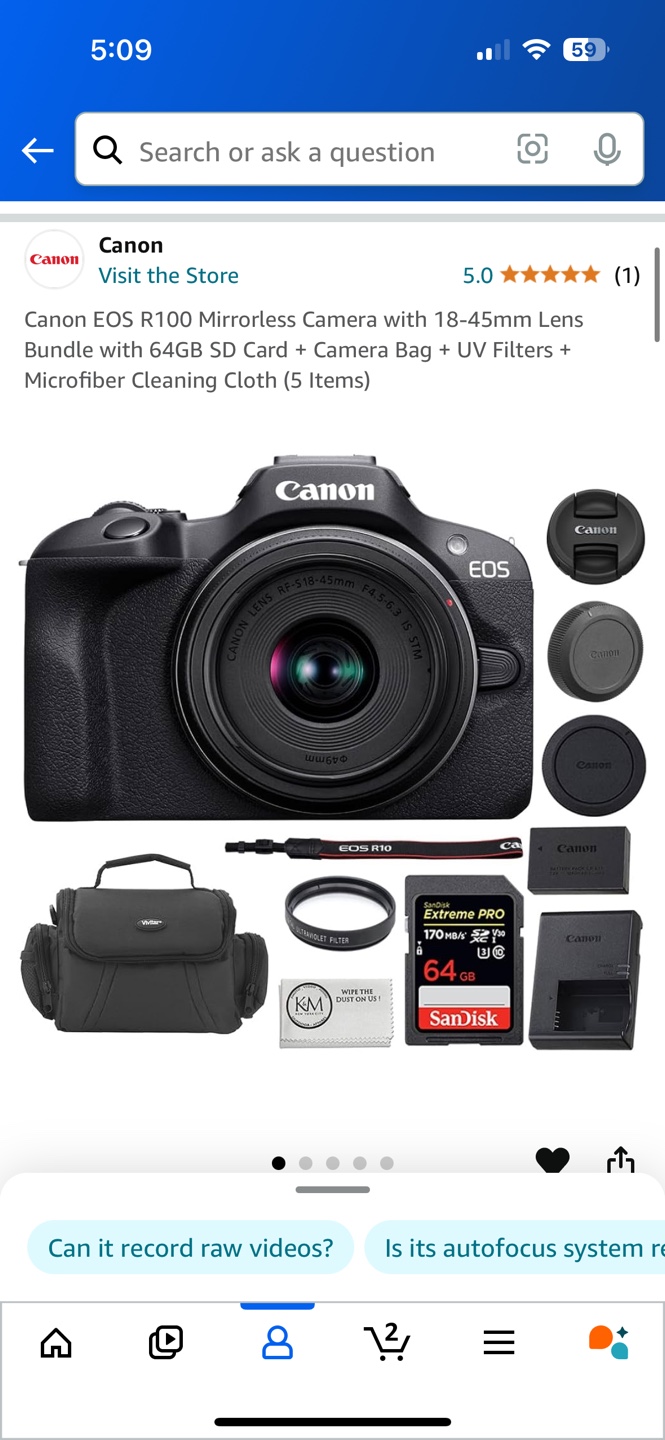 Canon EOS R100 Mirrorless Camera Bundle - photo 2