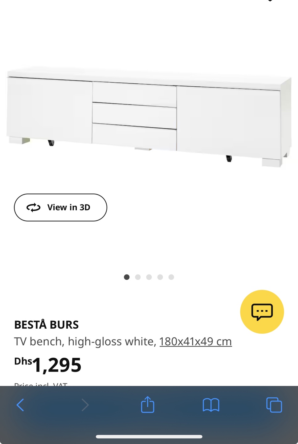 IKEA BESTÅ BURS TV Bench
