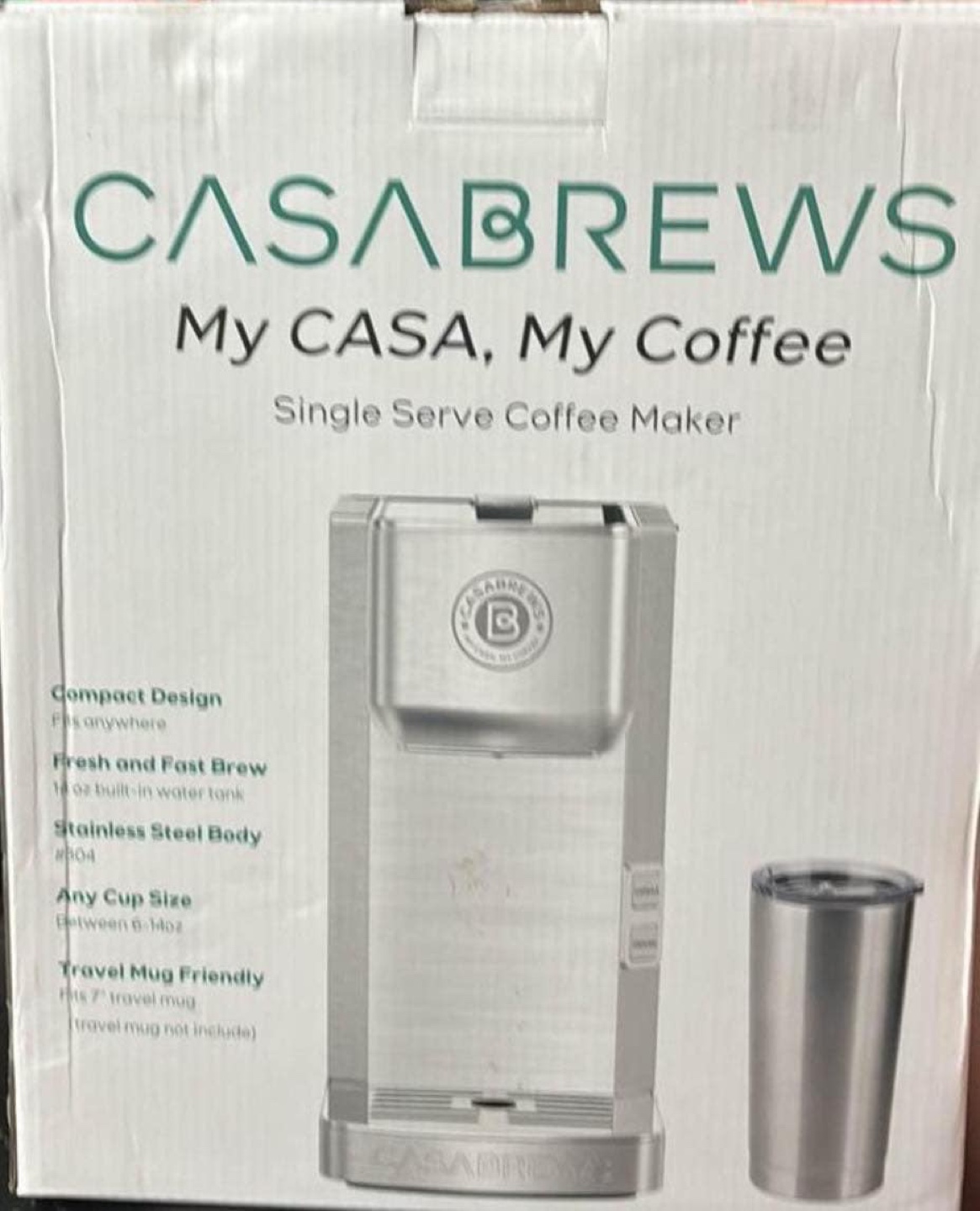 CasaBrews My CASA, My Coffee Single Serve Coffee Maker - photo 3