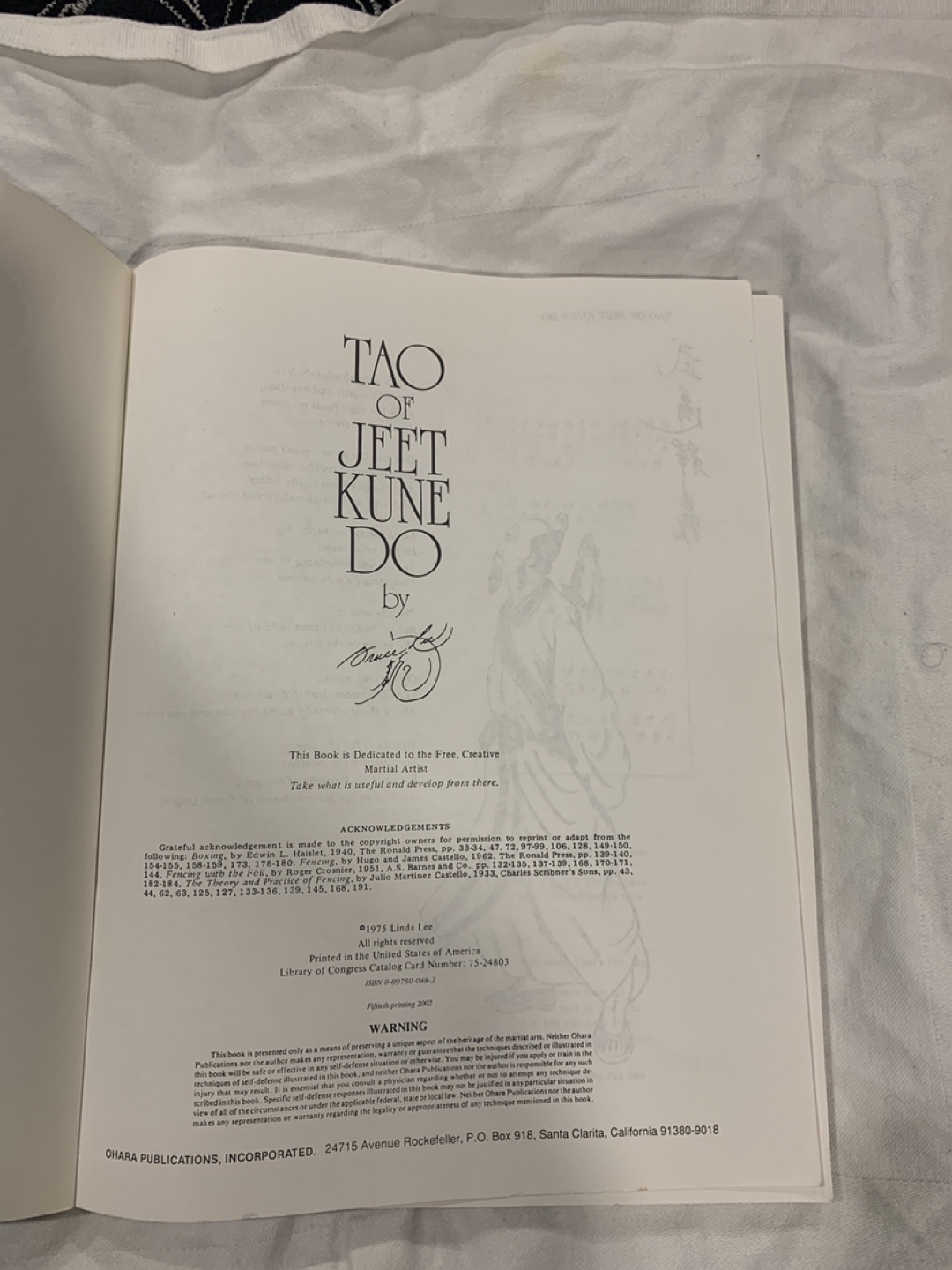Tao of Jeet Kune Do by Bruce Lee - photo 3