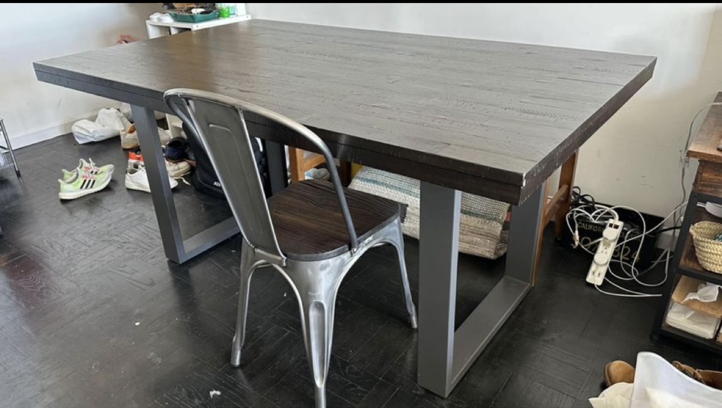 64" Rustic Farmhouse Dining Table