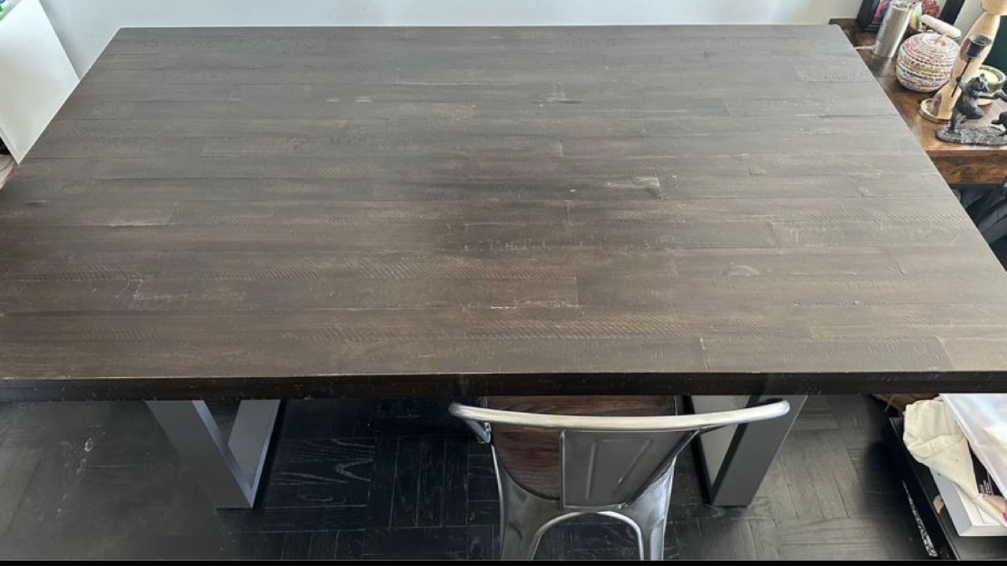 64" Rustic Farmhouse Dining Table - photo 2
