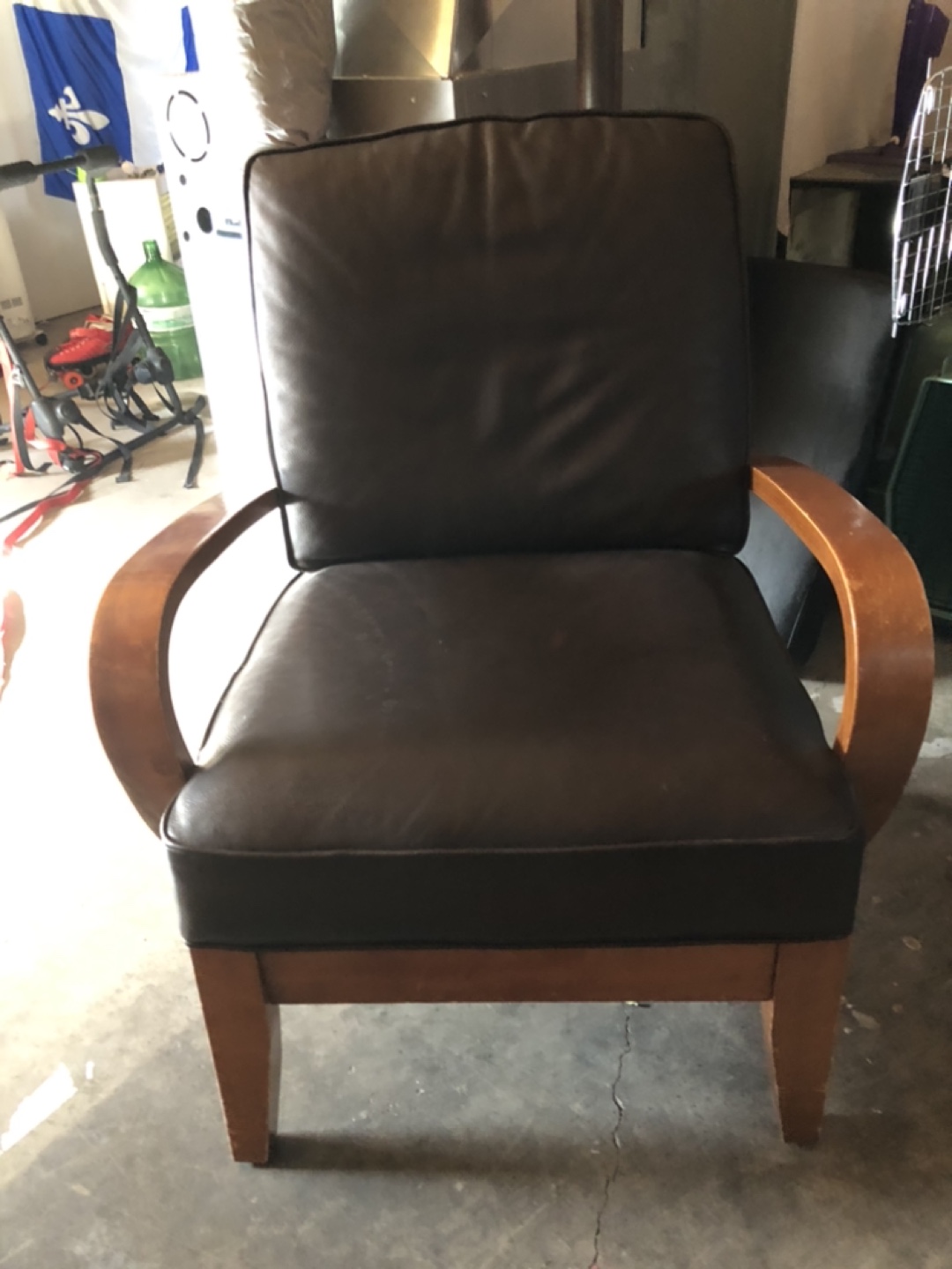 Faux Leather Armchair