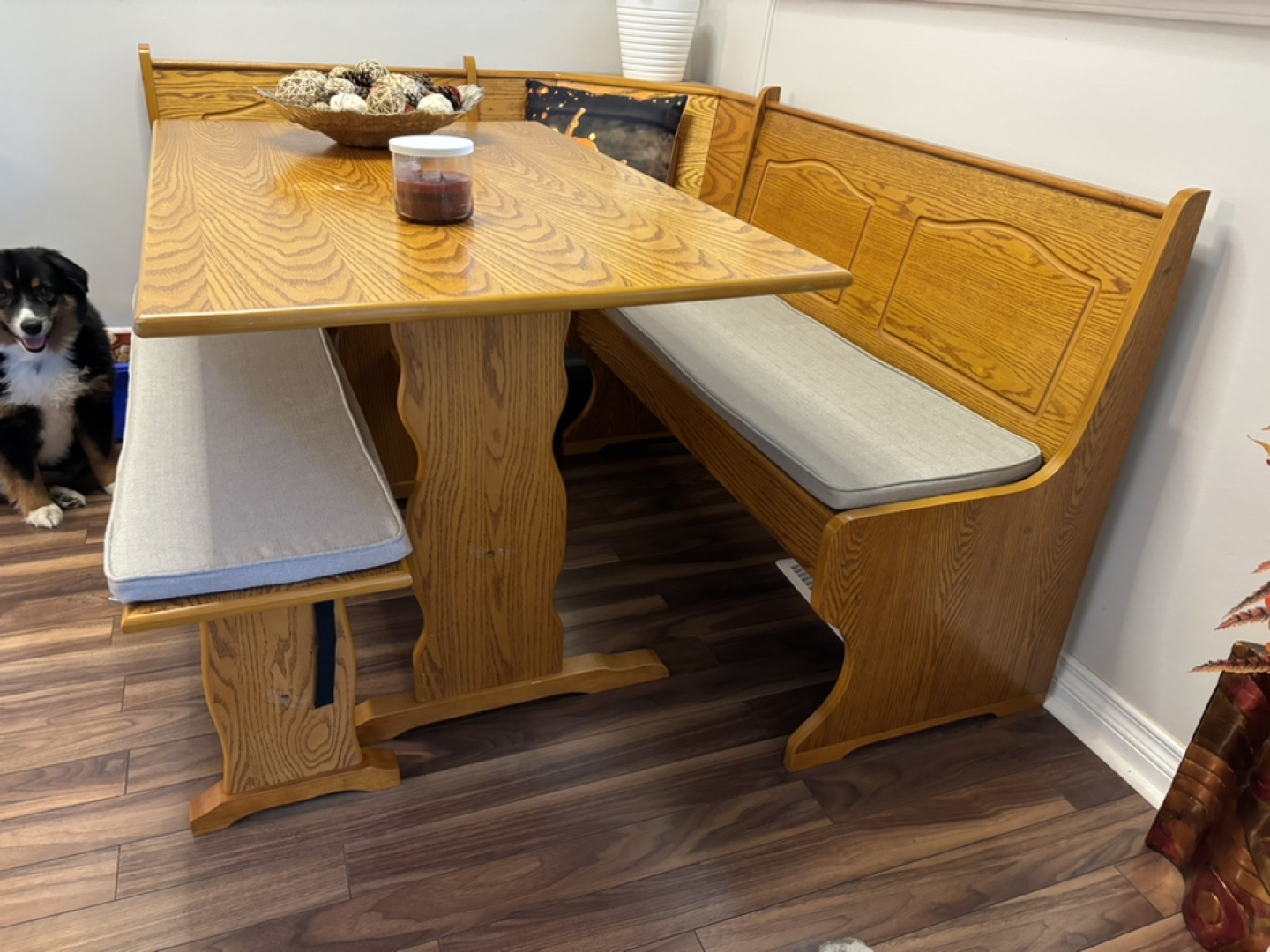 Corner Kitchen Table and Bench Set - photo 4