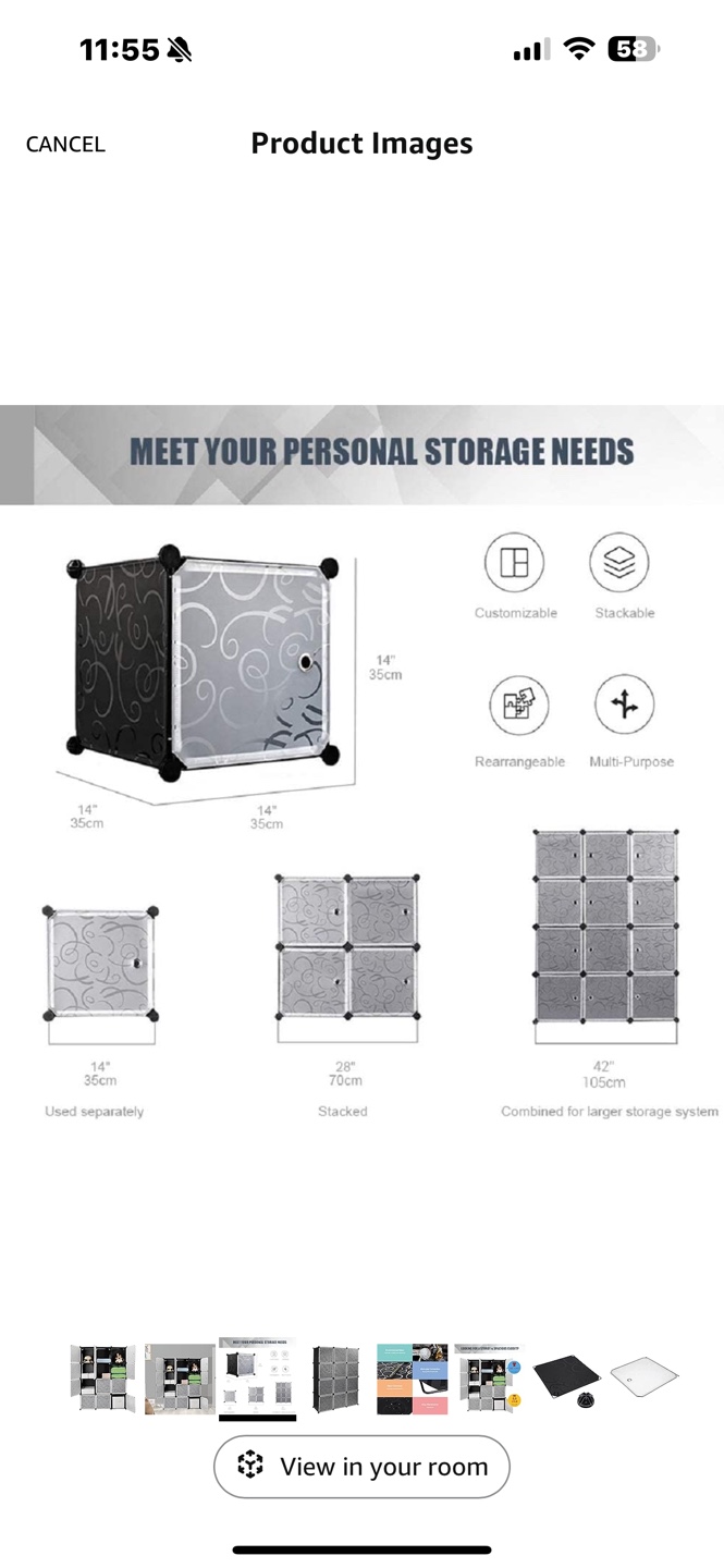 Storage Cube Organizer - photo 2