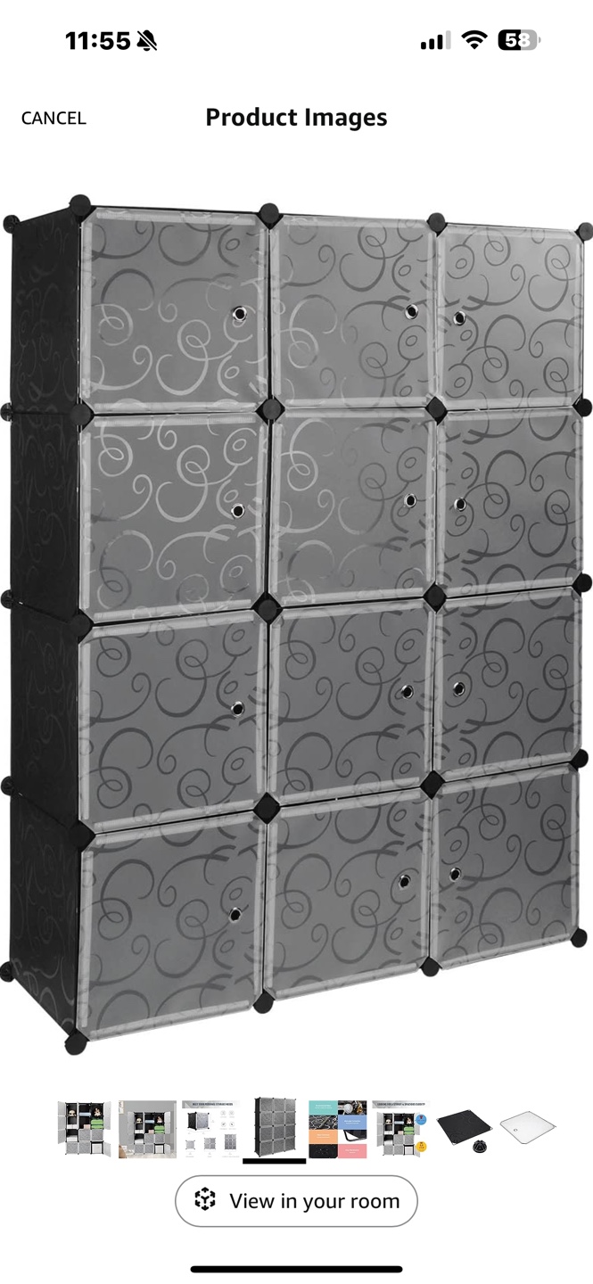 Storage Cube Organizer