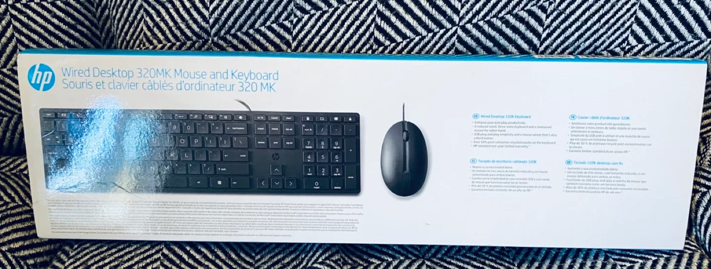 HP Wired Desktop 320MK Mouse and Keyboard image indicator(2)