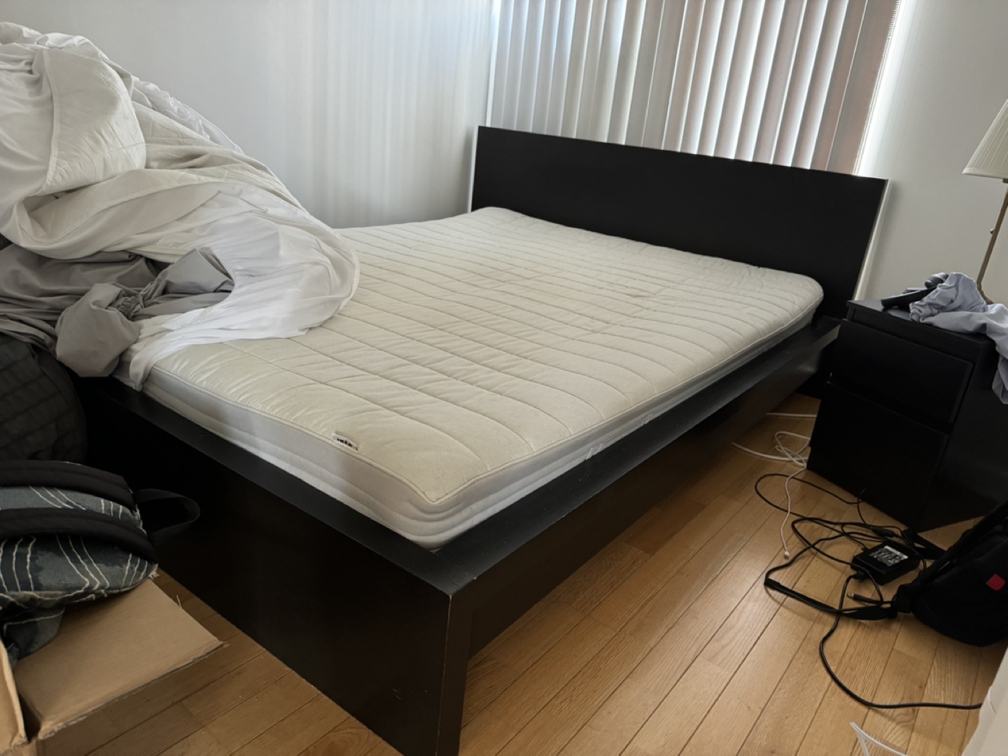 IKEA MALM Bed Frame, Queen with mattress