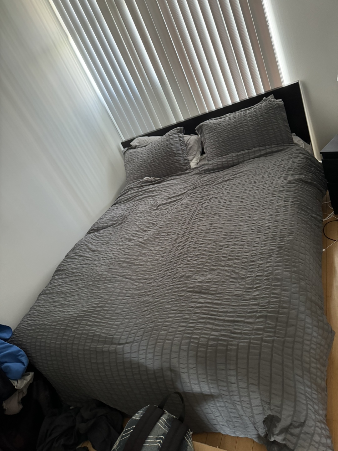 IKEA MALM Bed Frame, Queen with mattress - photo 2