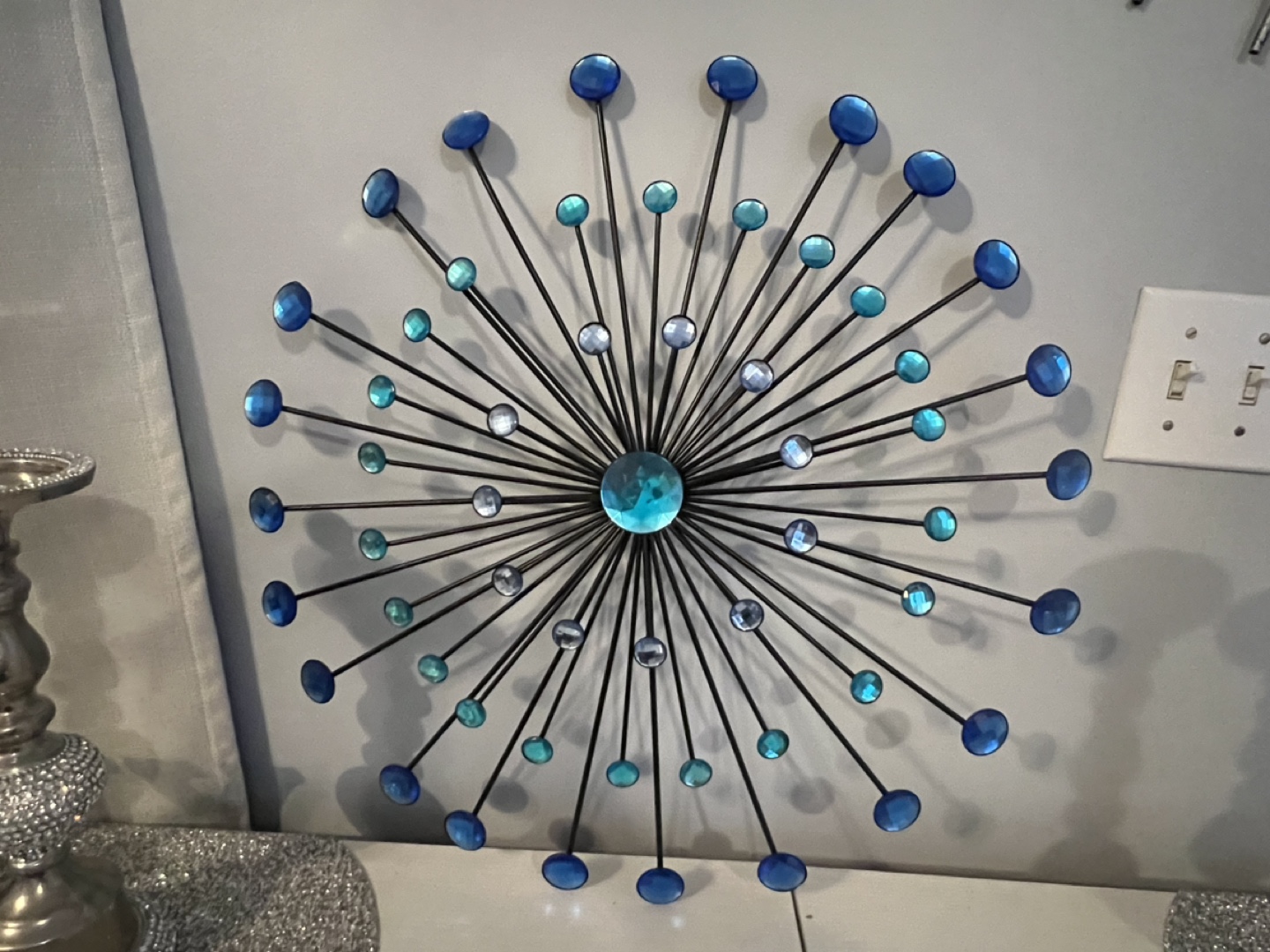 Blue and Black Metal Wall Decor - photo 3