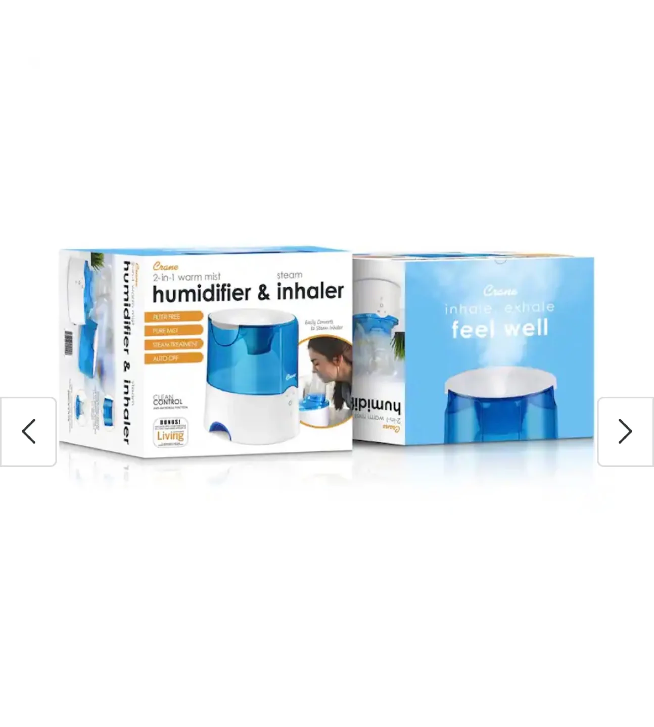 Crane 2-in-1 Warm Mist Humidifier & Steam Inhaler image indicator(6)