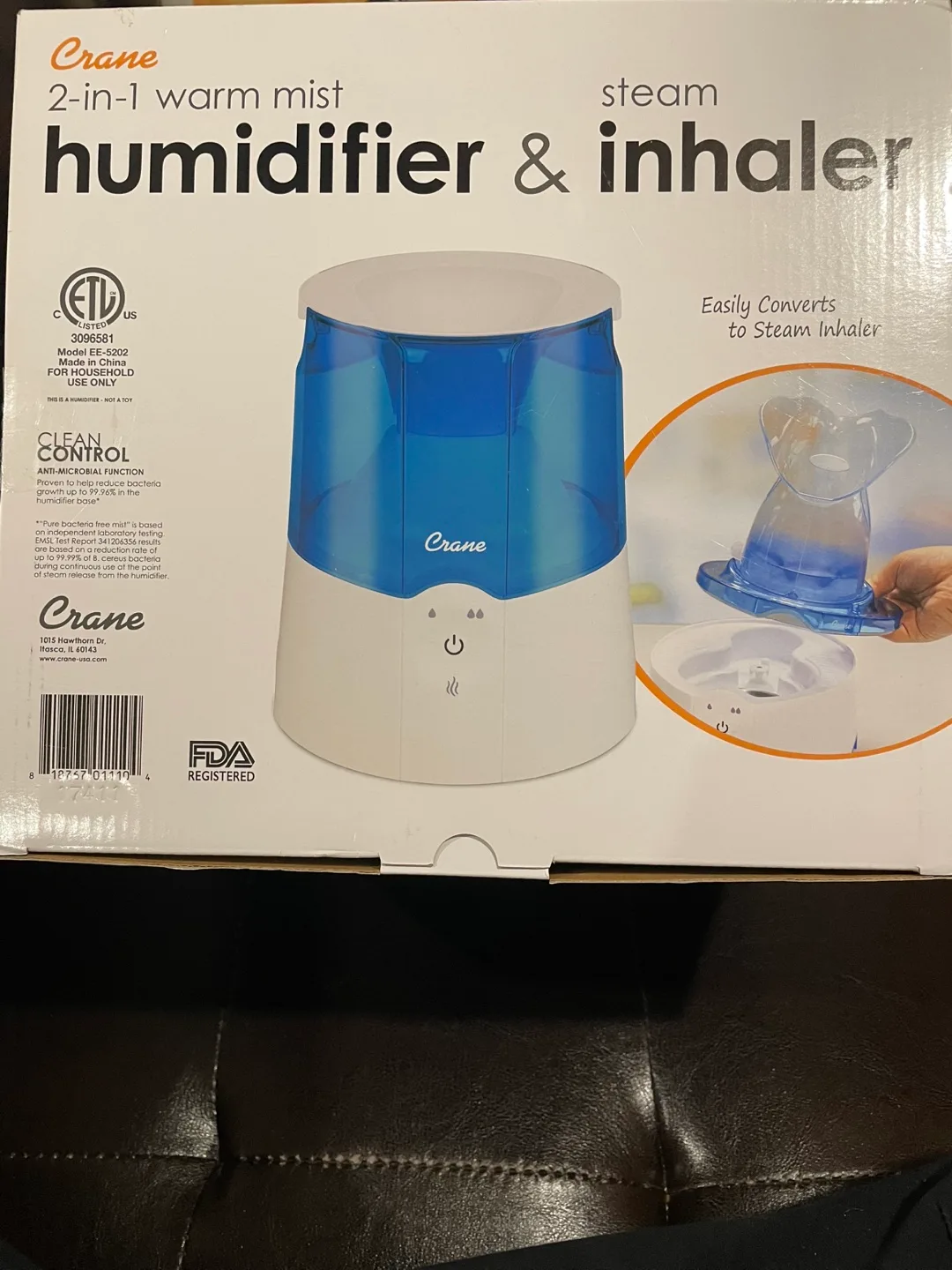 Crane 2-in-1 Warm Mist Humidifier & Steam Inhaler image indicator(4)