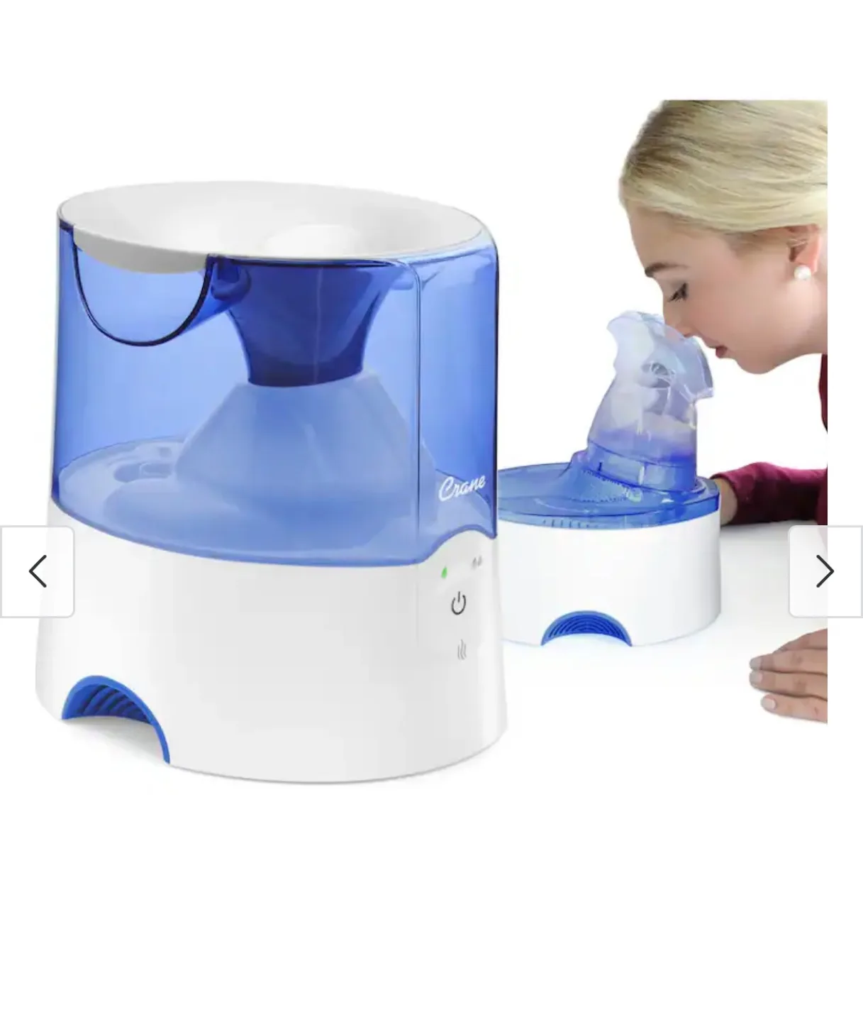 Crane 2-in-1 Warm Mist Humidifier & Steam Inhaler image indicator(10)