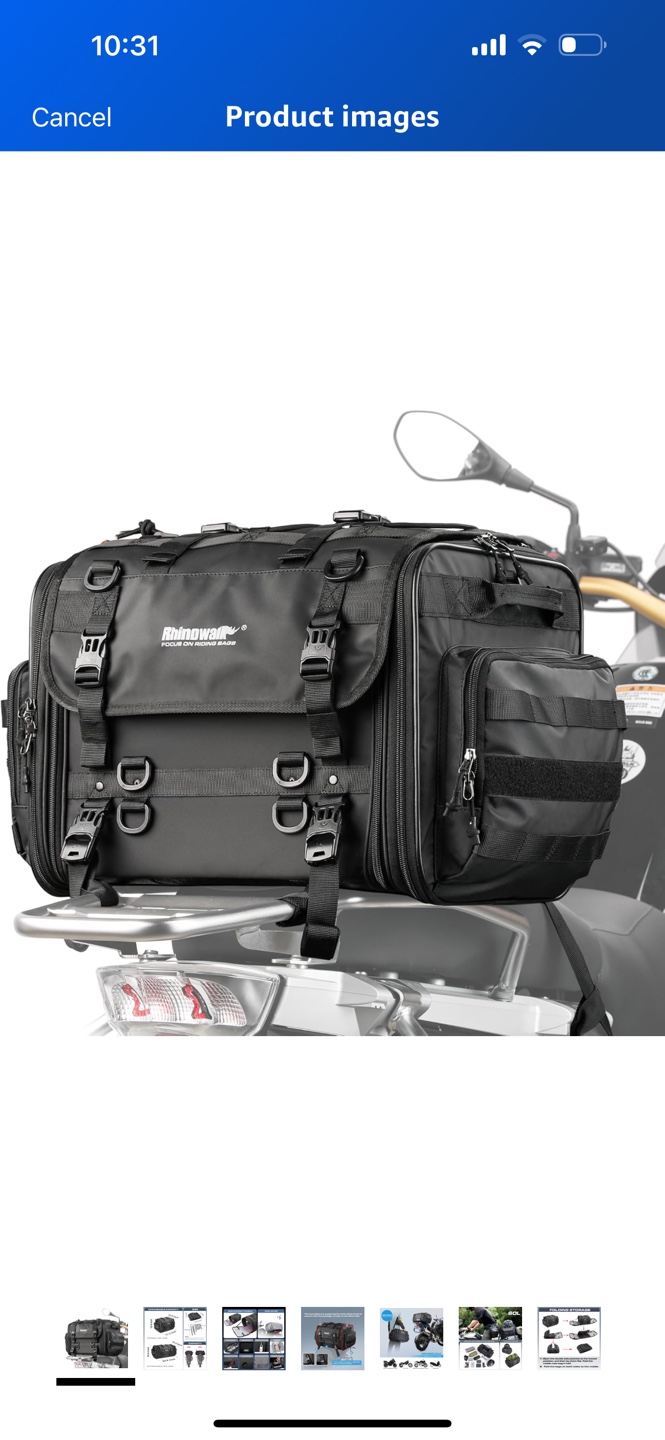 Rhinowalk Motorcycle Tail Bag