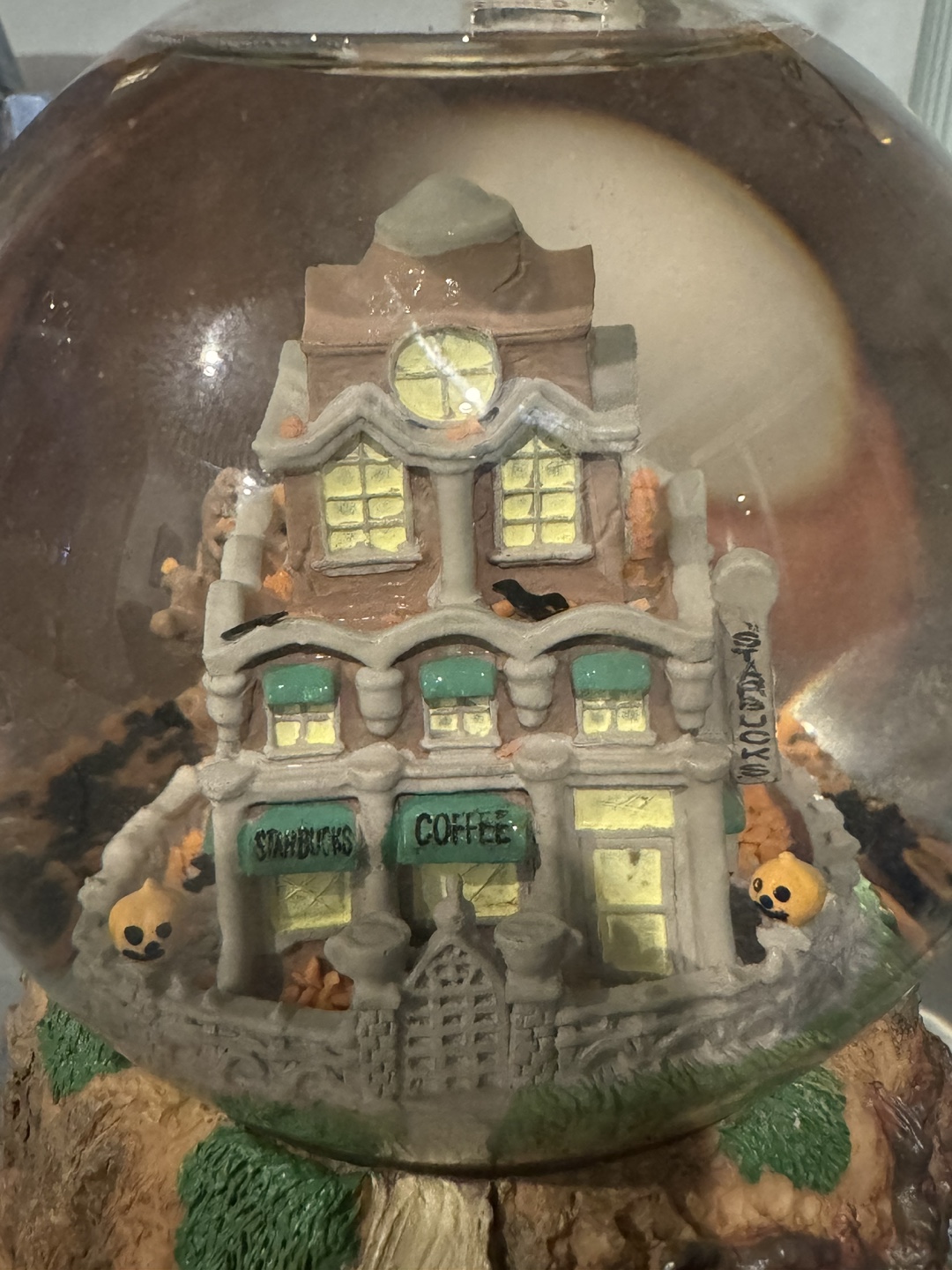 Haunted Starbucks Snow Globe - photo 4