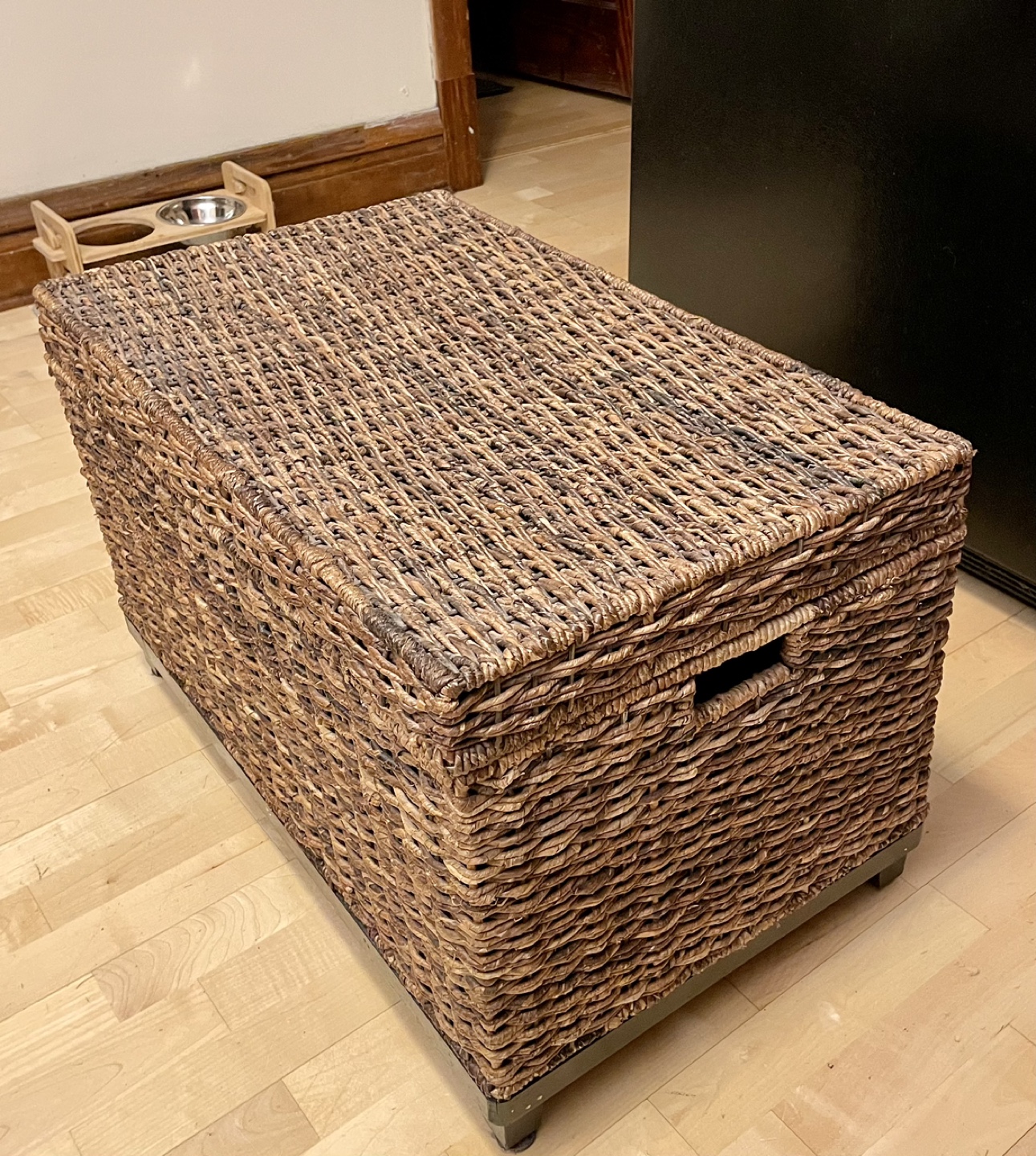 Wicker Storage Ottoman