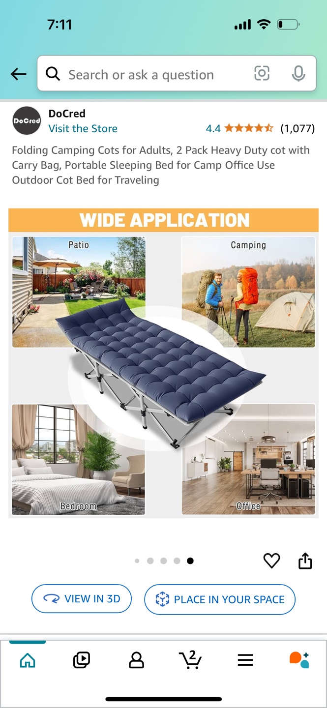 Folding Camping Cot - photo 3