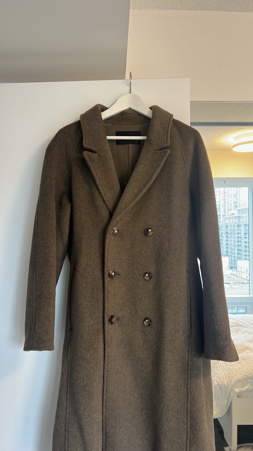 Oak and Fort Wool Coat Olive green - photo 2