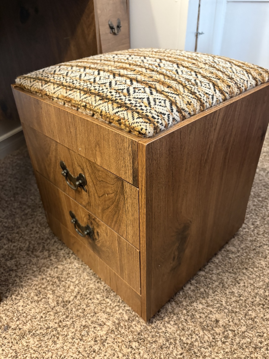 Antique Sewing Table with Stool - photo 4