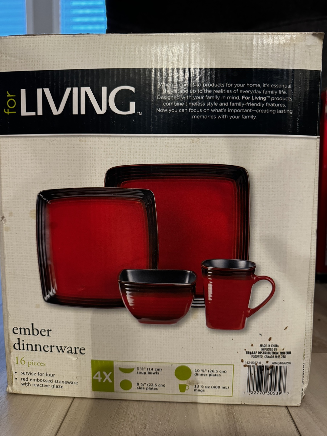 For Living Ember Dinnerware 16-Piece Set