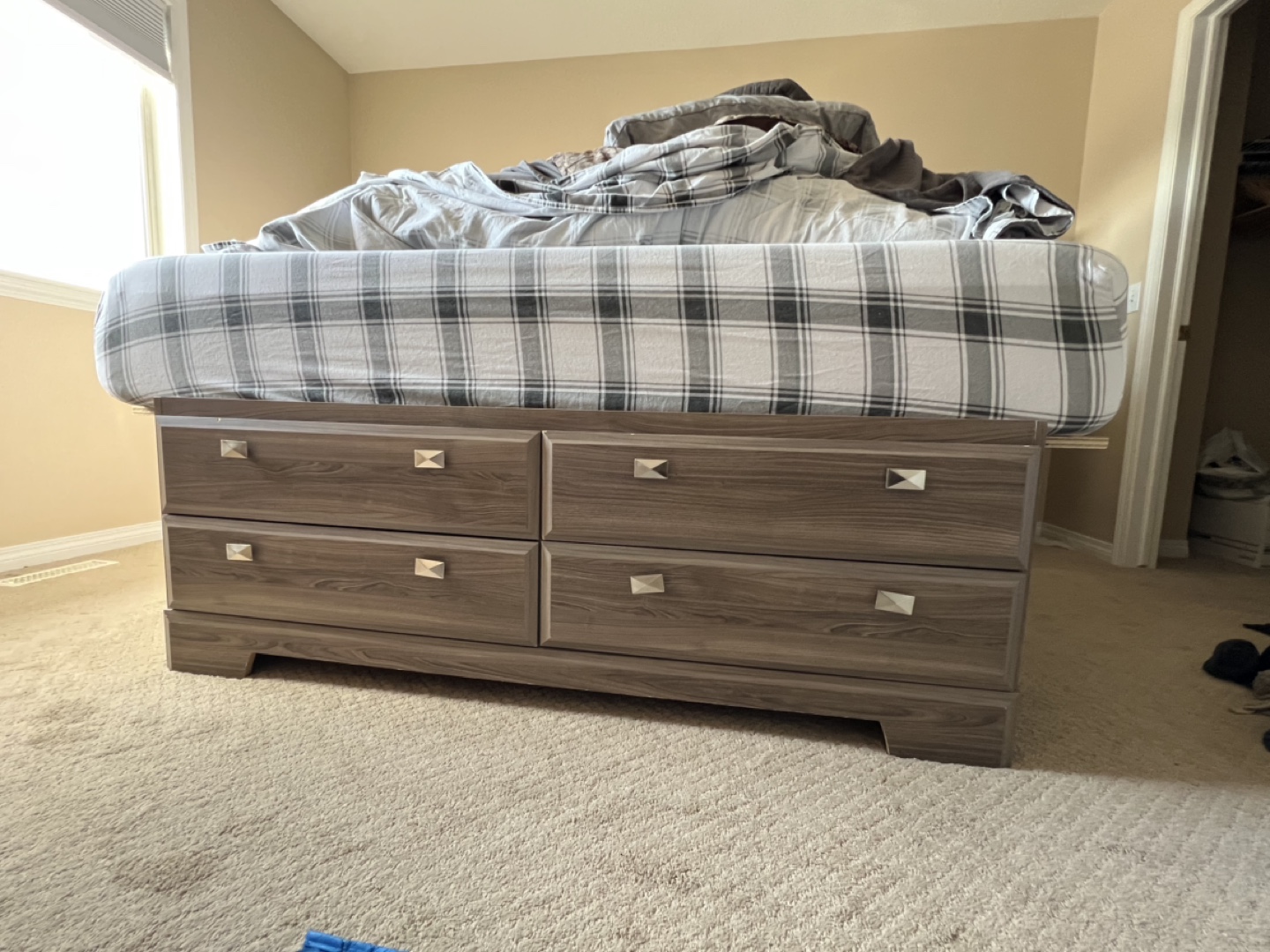 Queen Storage Bed Frame with Nightstand - photo 2