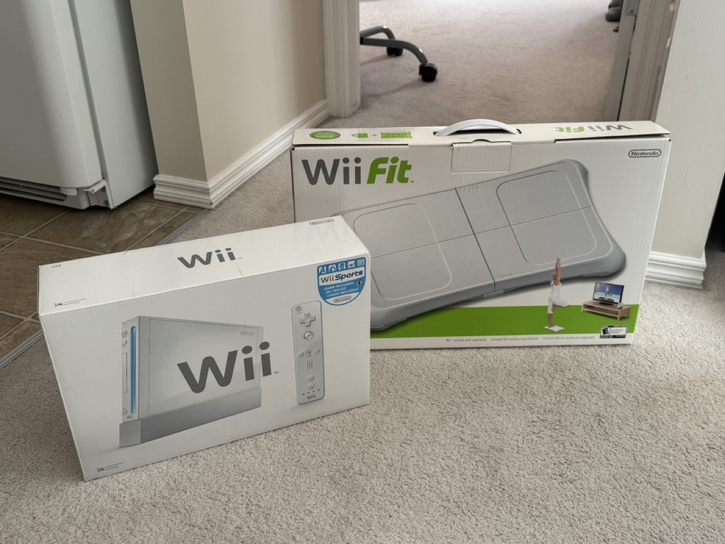 Wii Console with Wii Fit and Wii Sports