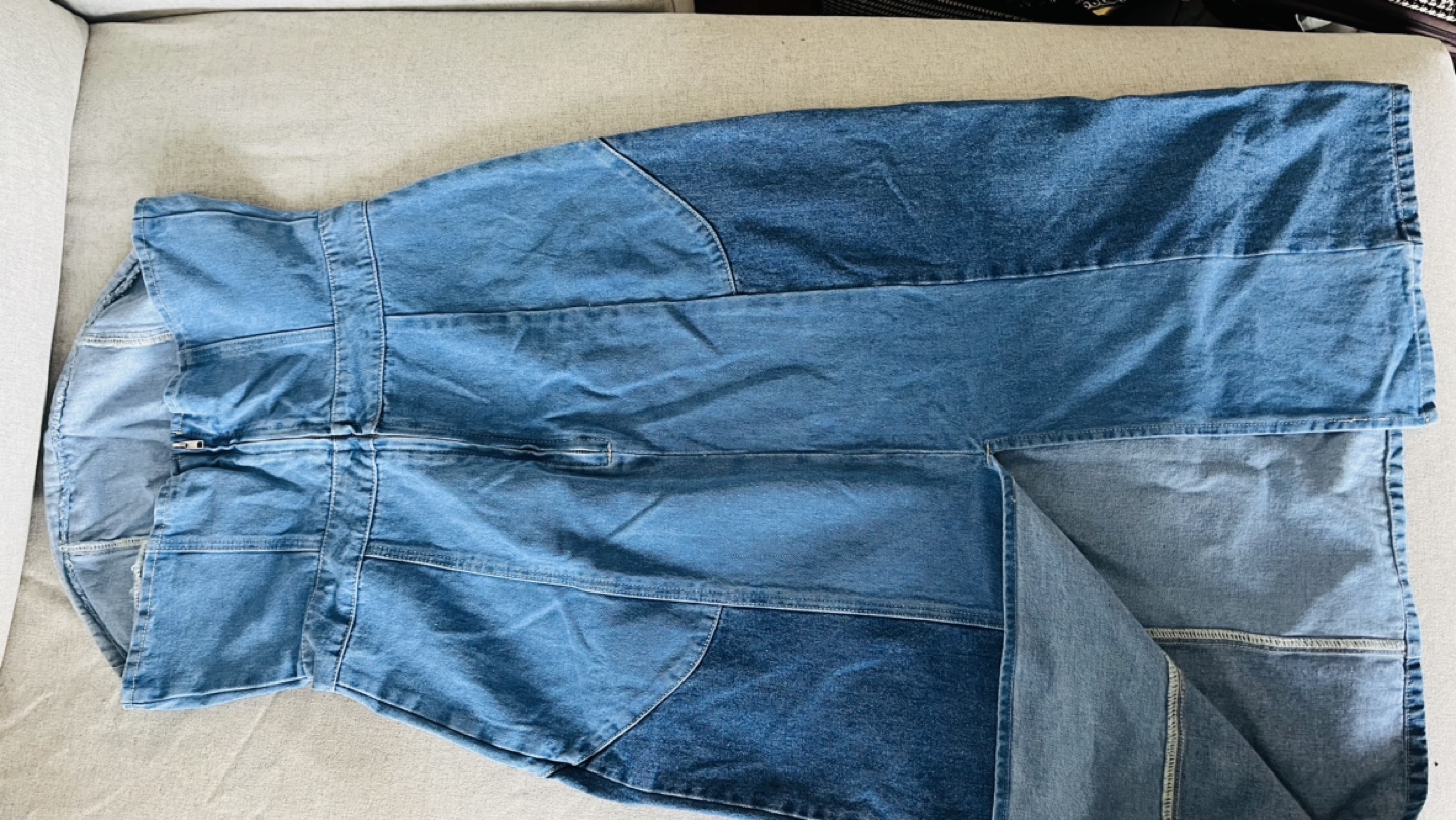 Strapless Denim Dress - photo 4