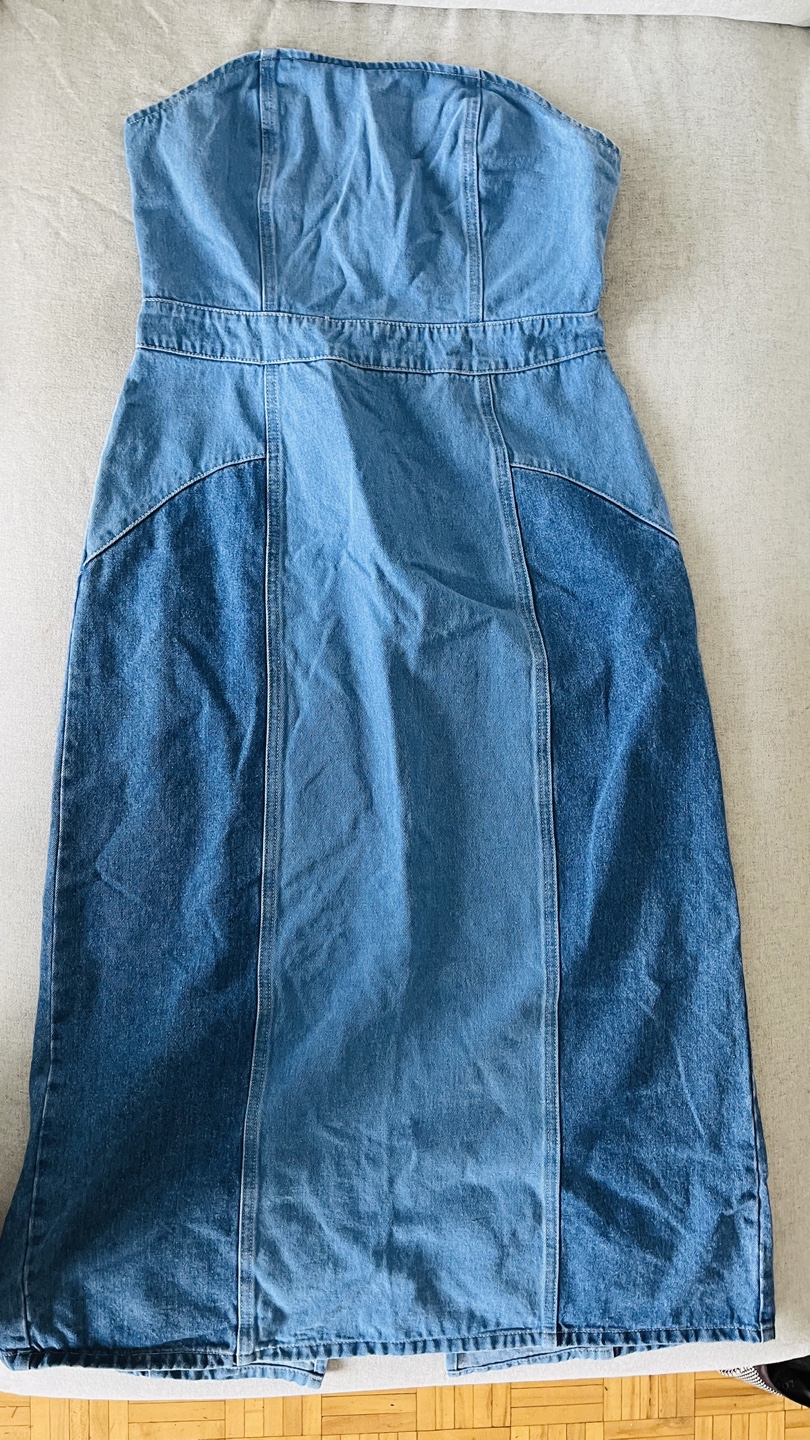 Strapless Denim Dress